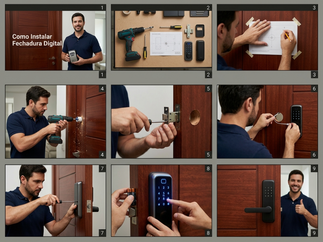 Como Instalar Fechadura Digital: Passo a Passo Prático