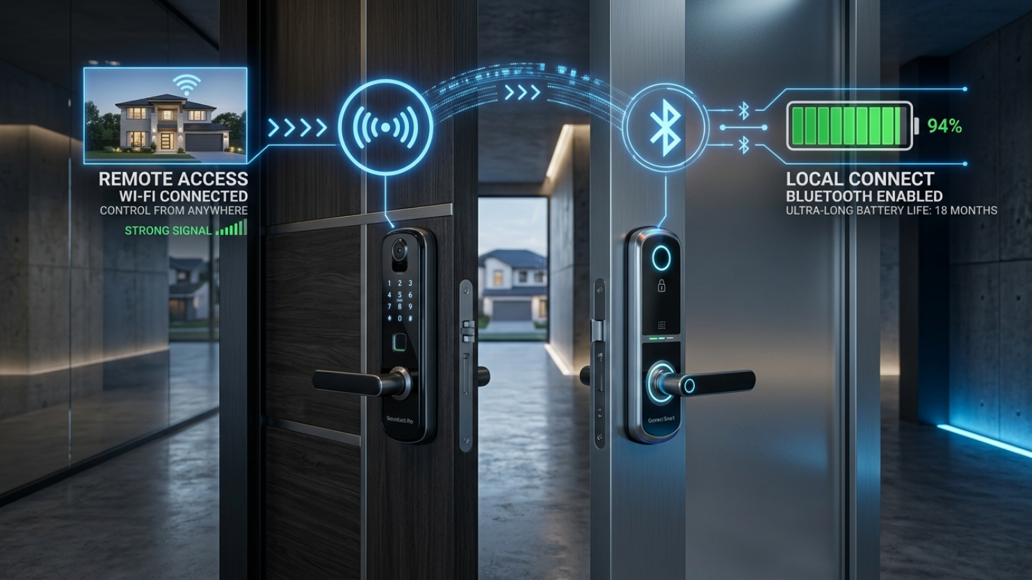 Fechadura Wi-Fi vs Fechadura Bluetooth: Qual escolher para sua automação?